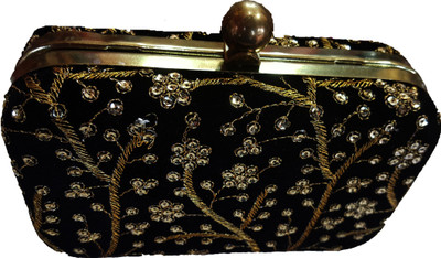 

The Indian Handicraft Store Party Black Clutch