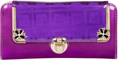 

Fashion Leather Party Purple Clutch