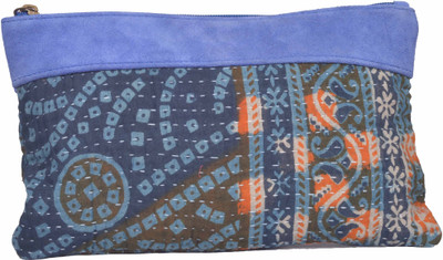 

Jaipur Textiles Hub Party Blue Clutch