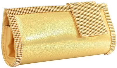 

Bagaholics Party Gold Clutch