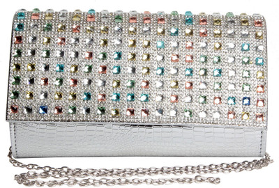 

Reedra Party Silver Clutch