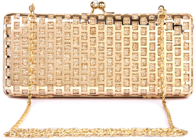 

Rysha Casual Gold Clutch