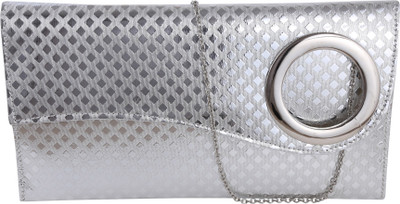 

Jewel Fuel Casual Silver Clutch