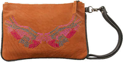 

Morsei Casual Orange Clutch