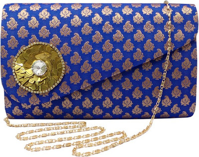 

Bhamini Party Blue Clutch
