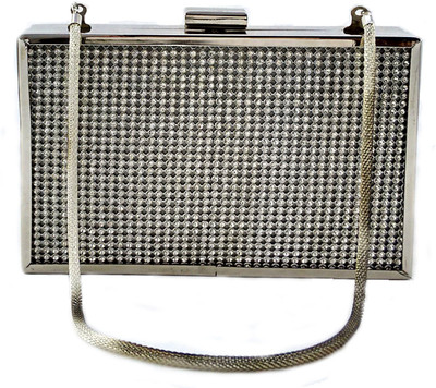 

Anmita Party Silver Clutch