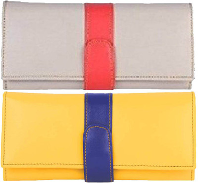 

AANIA HAUTE Casual Yellow, Beige Clutch, Beige;yellow