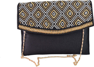 

Mahadev Exports Party Black Clutch