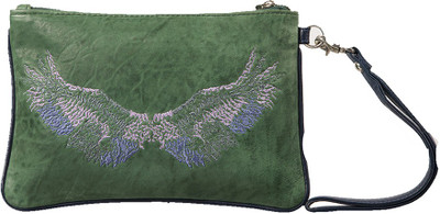 

Morsei Casual Green Clutch