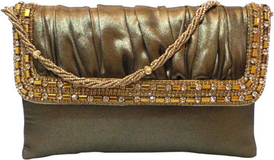 

Bhamini Party Gold Clutch