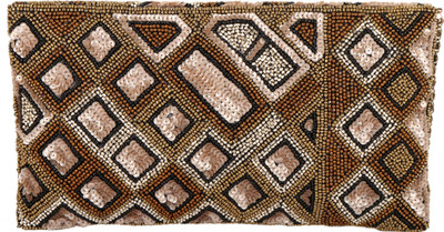

Anekaant Party Brown Clutch