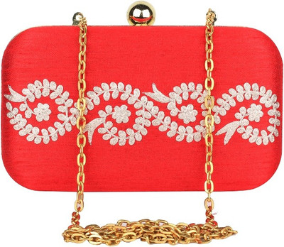 

Hepburnette Party Red Clutch