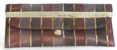 

Needlecrest Formal Brown Clutch