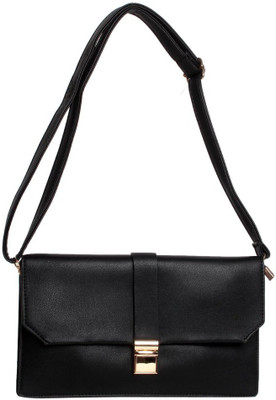 

Reedra Casual Black Clutch
