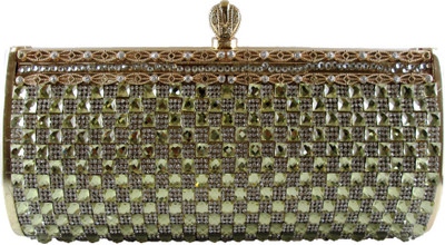 

Indostyle Party Gold Clutch
