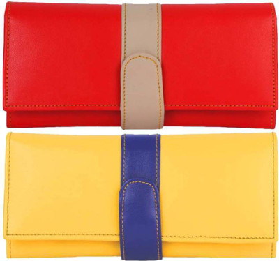 

Anas Casual Red, Yellow Clutch