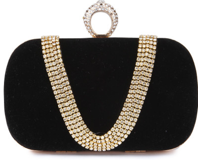 

Kleio Party Black Clutch