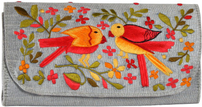 Soulful Threads Party Grey Clutch
