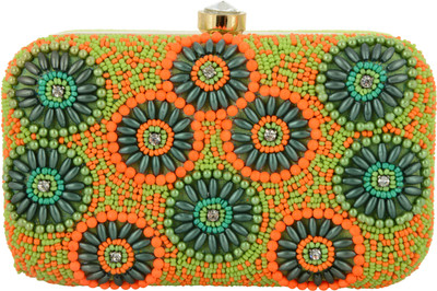 

Tooba Handicraft Party Multicolor Clutch
