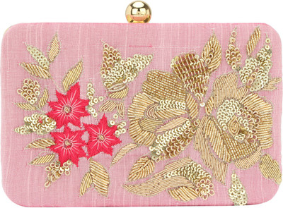 D'oro Party Pink Clutch