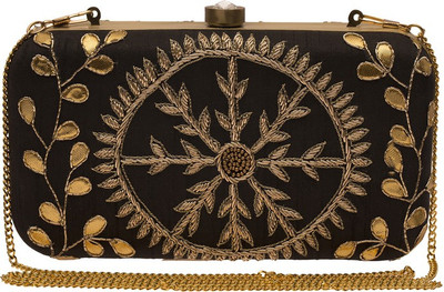 

The Indian Handicraft Store Party Black Clutch