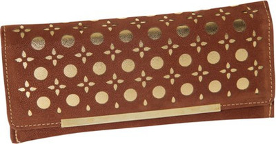 

Kuero Casual Brown, Gold Clutch