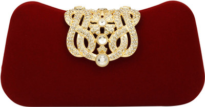 

Colors Inc Party Maroon Clutch