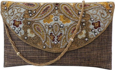 

Bhamini Party Gold Clutch