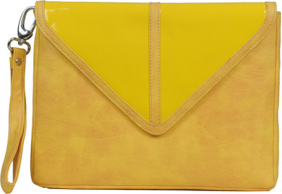 

FabAlley Party Yellow Clutch