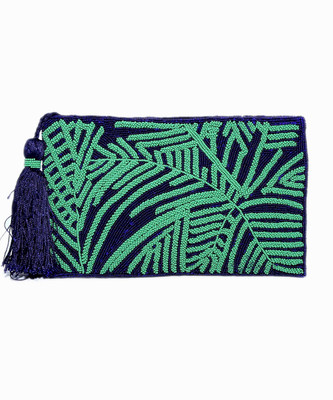 

Diwaah Party Green Clutch