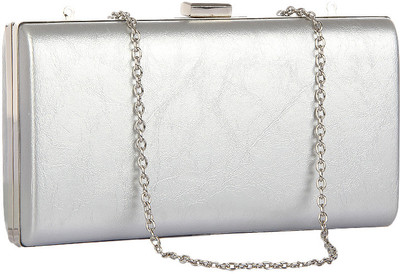 

Alessia Casual Silver Clutch