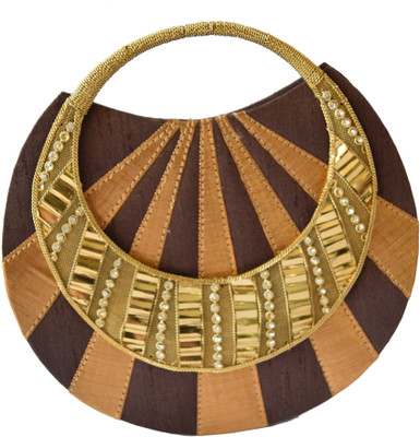 

Mahadev Exports Party Brown Clutch