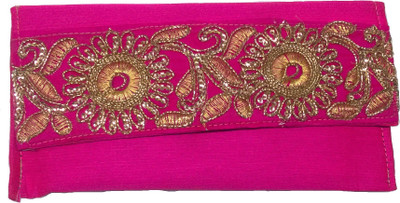 

IndoArtisan Casual Pink Clutch