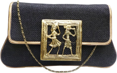Bhamini Party Black Clutch