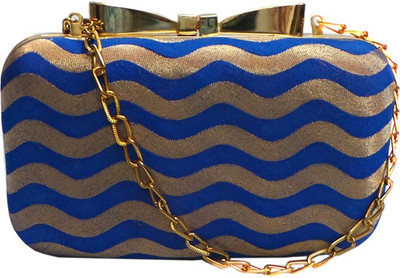 Bhamini Party Blue Clutch