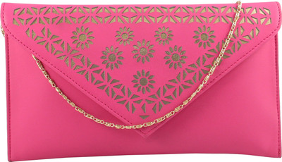 

Contrast Party Pink, Gold Clutch, Gold;pink