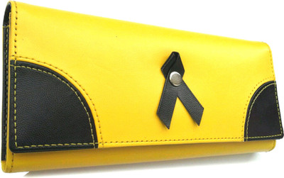 

Ayesha Fashions Party Yellow, Black Clutch, Black;yellow