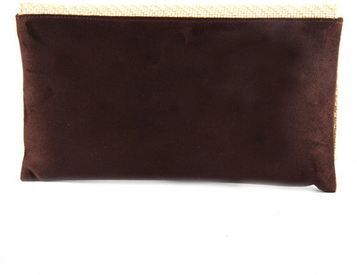 57% OFF on Saisha Casual Gold, Brown Clutch