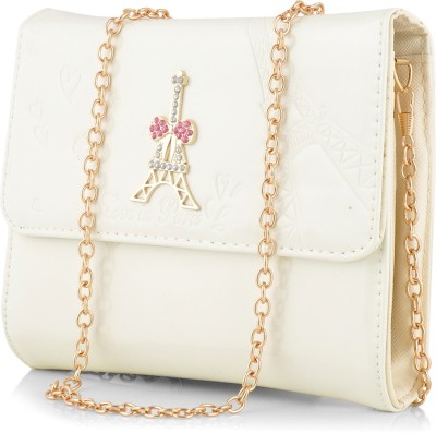 

Eyeslanguage Casual White Clutch