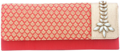 

Craftbazaar Party Red Clutch