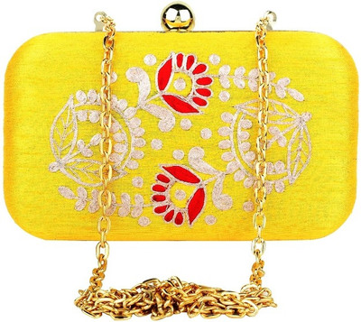 

Hepburnette Party Yellow Clutch