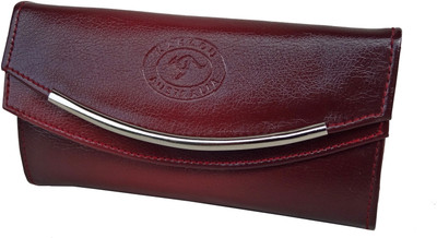 

Purseonality Casual Maroon Clutch