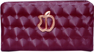 

Zakina Maroon Clutch