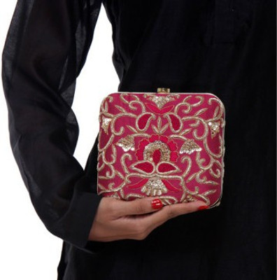 

Royal Pitarah Party Pink Clutch