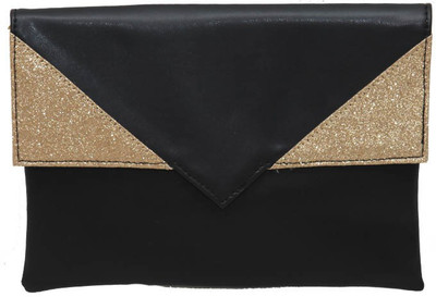 

Glitter Glory Party Black Clutch