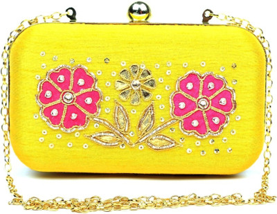 

Hepburnette Party Yellow Clutch