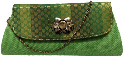 29% OFF on Avisha Creations Party Green Clutch
