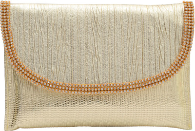 

Bagaholics Casual Gold Clutch