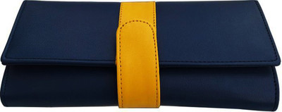

Yours Luggage Women Casual Blue, Tan Artificial Leather Wallet(5 Card Slots), Blue 515