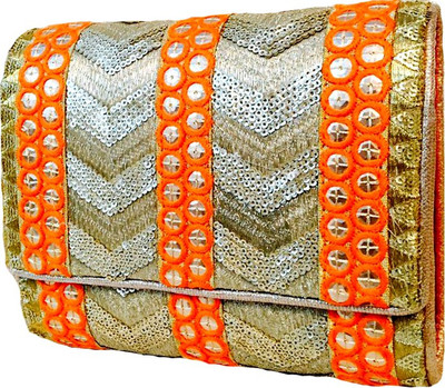 

Craftbazaar Party Multicolor Clutch